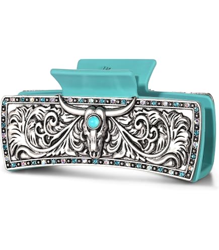 Amazon.com: Generic Small/medium turquoise blue silver metal  display picture 2