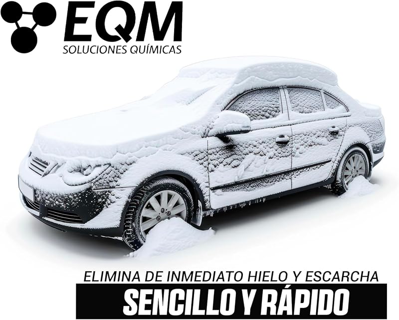 EQM - ECO-115 - Descongelante para Parabrisas - 2 X 750 ml - Elimina Hielo y Escarcha de Inmediato - Efecto preventivo, Reduce la formación de Hielo