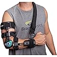 Brace Align Medical Prescription Elbow Brace PDAC Approved L3760, L3761 Hinged Range of Motion, Shoulder Sling Stabilizer for Post-Op, Surgery Recovery, Ligament and Tendon Repairs and Dislocation