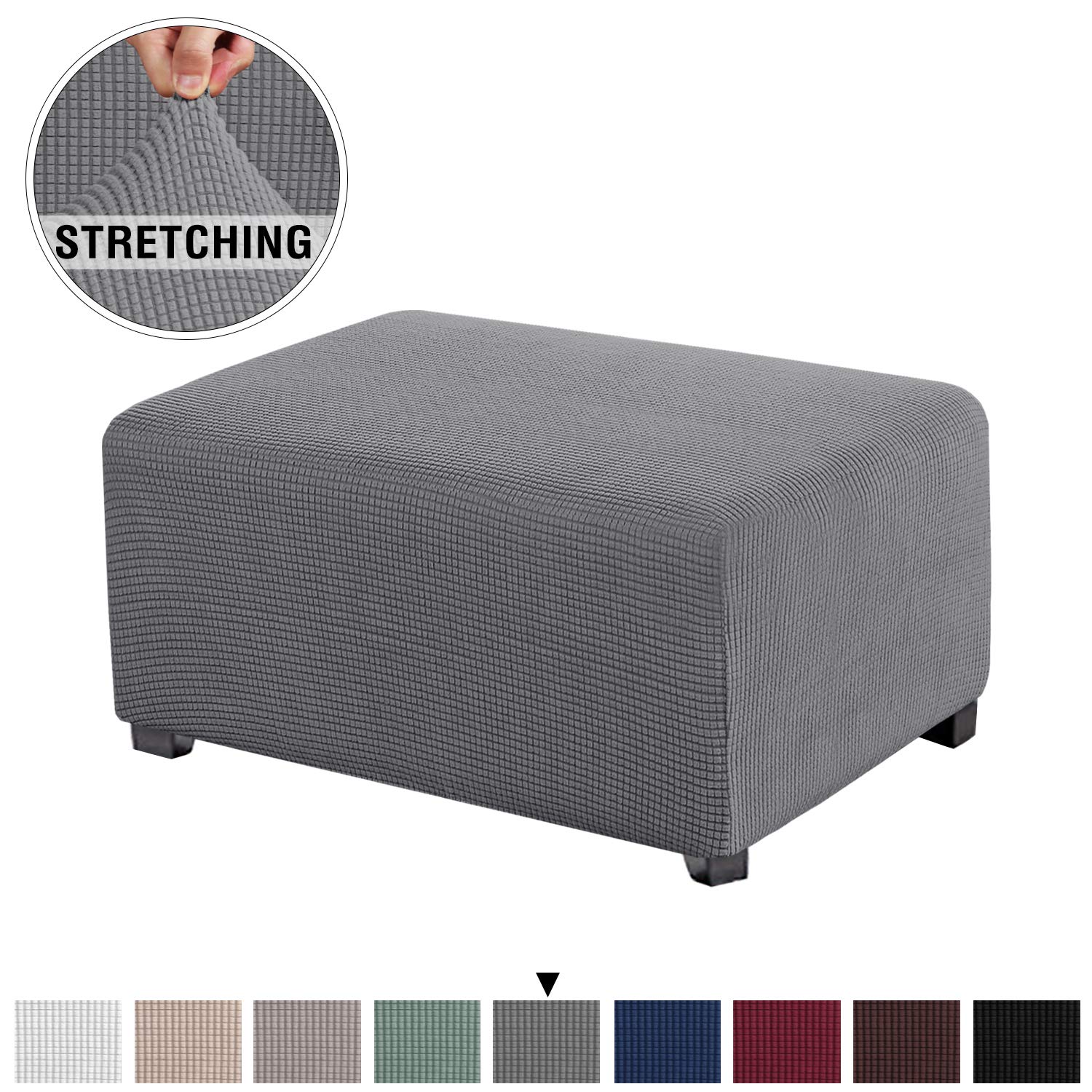 Best Sure Fit Stretch Pique Short Dining Room Chair Slipcover Chocolate