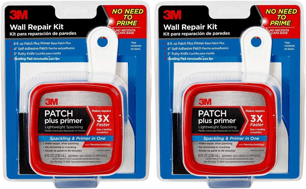 Amazon Com 3m Patch Plus Primer Kit Con 8 Fl Oz Patch Plus