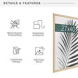 MCS Studio Gallery Movie Poster Frame 27x40 Natural