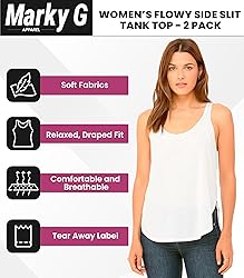 Marky G Apparel Women's Casual Loose Flowy Tank
