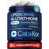 Cata-Kor Liposomal Glutathione &amp; Resveratrol &ndash; Ultra High Absorption with Vitamin C, Selenium &amp; Vitamin B2 (60 Count (Pack of 1))