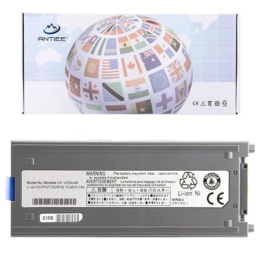 ANTIEE Compatible CF-VZSU48 Laptop Akku Replacement für Panasonic Toughbook Cf-19 Cf19 Series Notebook PC CF-VZSU28 CF-VZSU48