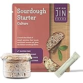 Sourdough Starter Culture (1 packet), Gluten Free Sourdough Starter Culture, Ready to Use Sour Dough Starter with One-time Feeding, Gluten-Free, Easy to Use, Vigorous Fermentation, Breakdown Gluten