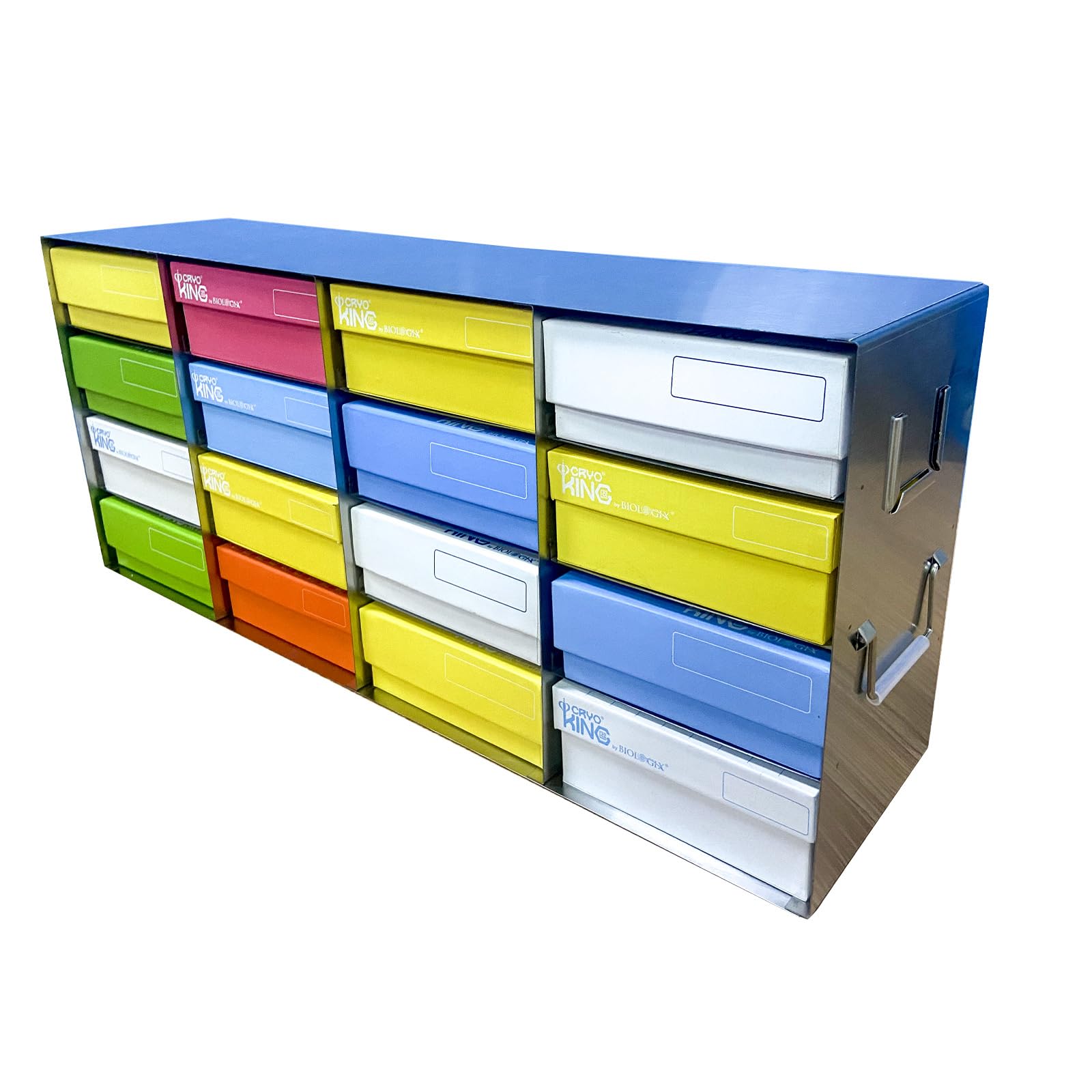 CryoKing Stainless Steels 16-Well (4x4) Frame Type