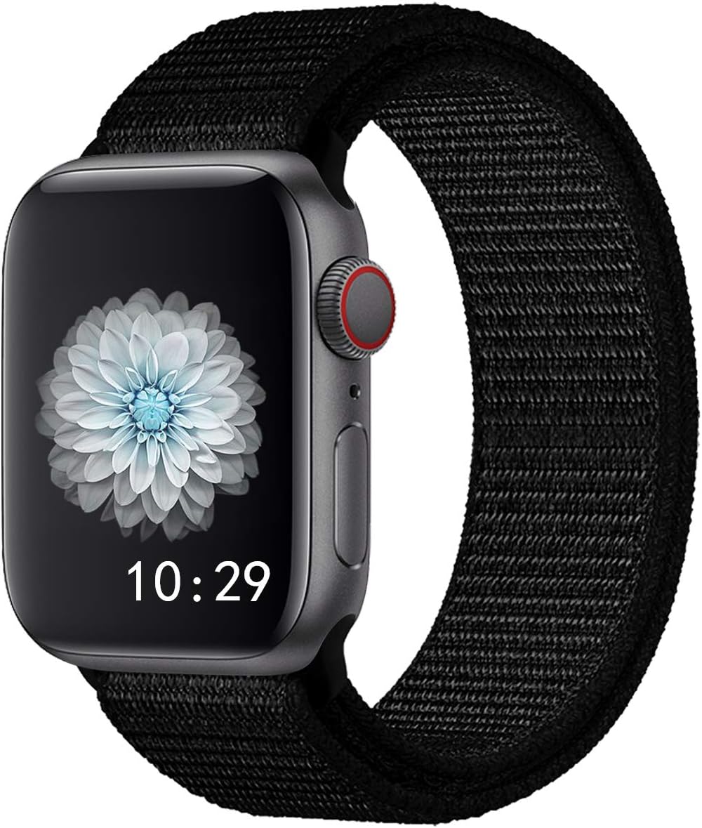 Straper Compatible with for Apple Watch Strap 38mm 42mm 40mm 44mm, Soft Lightweight Weave Wrist Strap Compatible with for iWatch Series 5 4 3 2 1