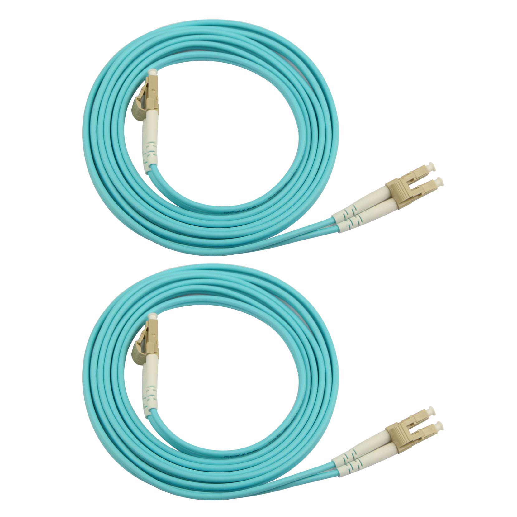 Jopto 2PCS OM3 Multimode Fibre Patch Cable (LSZH) 50/125 10G Duplex 2m/200cm LC/UPC to LC/UPC