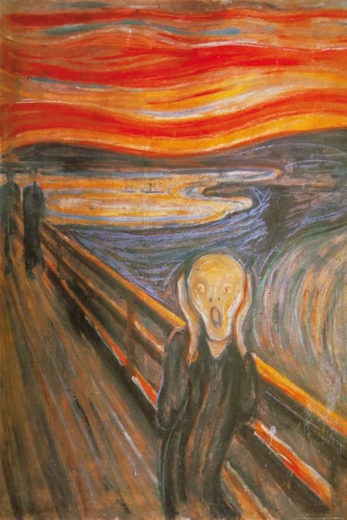 1art1 Edvard Munch - El Grito, 1893 Póster (120 x 80cm): Amazon.es: Hogar