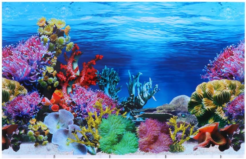 Balacoo Under The Sea Coral Reef Decor, 30X42 CM Three-Dimensional Scenery Sticker