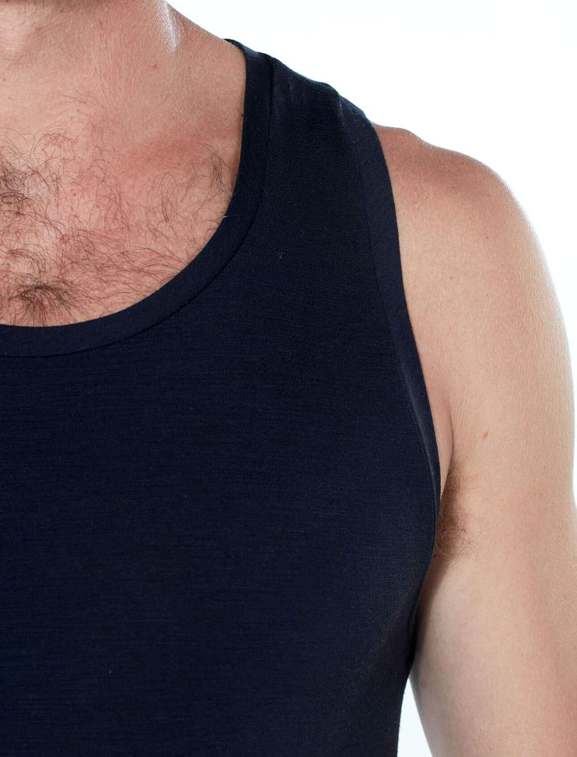 Icebreaker Merino Men's Anatomica Tank Top, Black/Monsoon, Large: Clothing