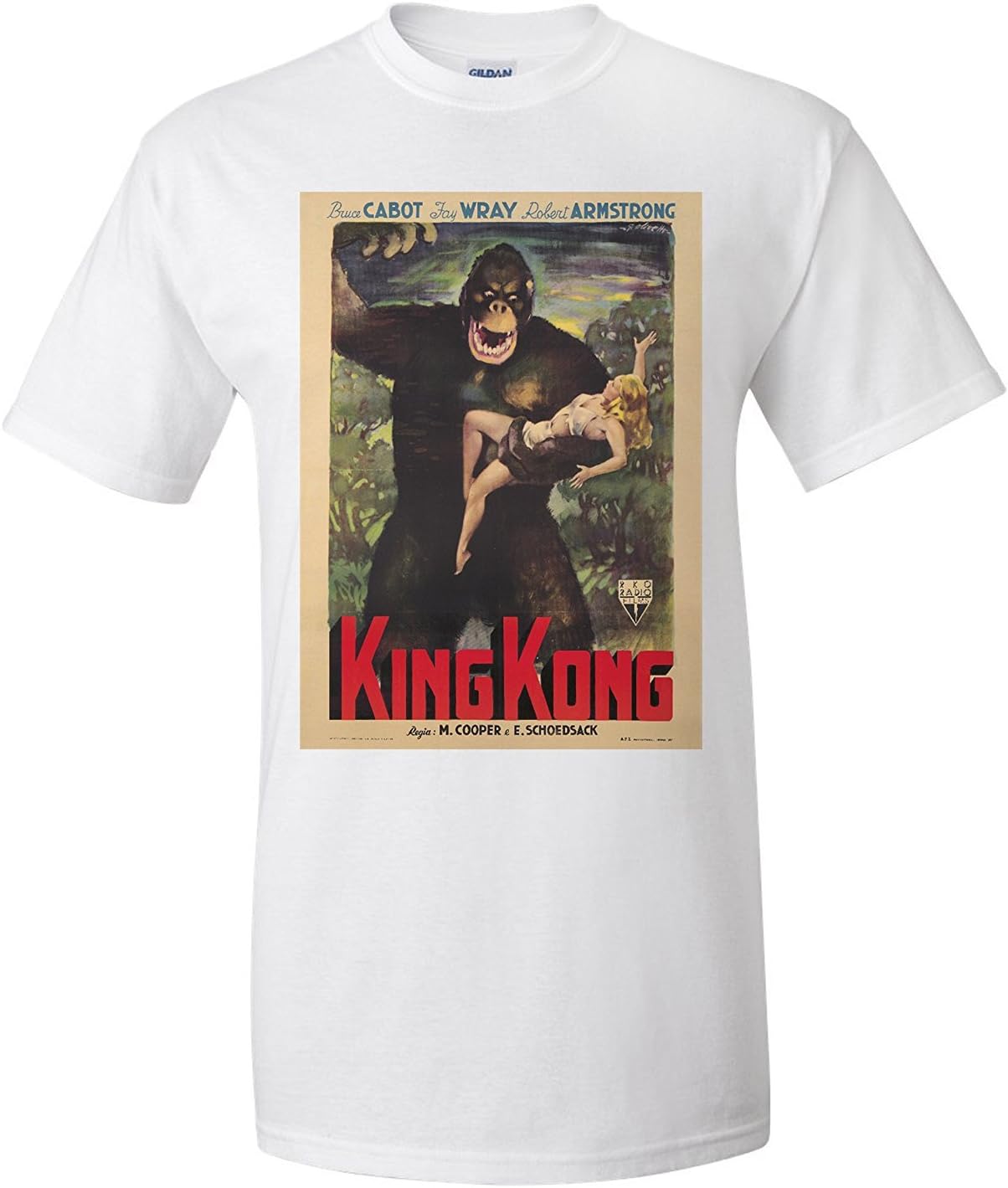King Kong Vintage Poster (Artist: Olivetti) Italy c. 1949 (Premium T-Shirt)