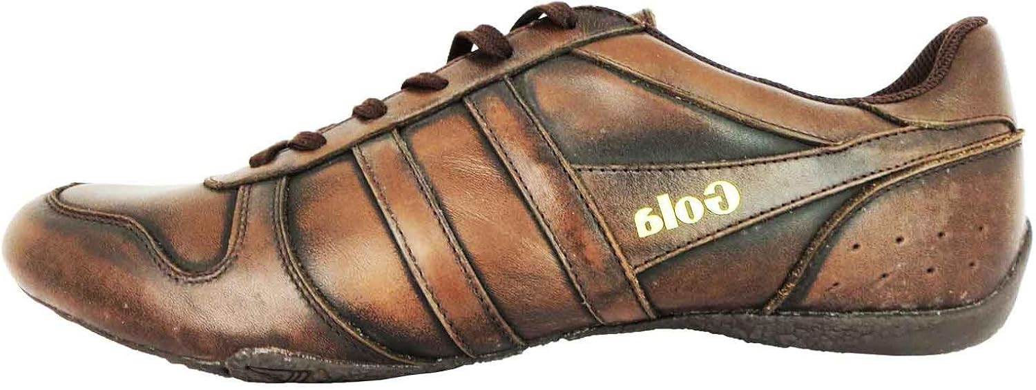 gola aztec leather trainer