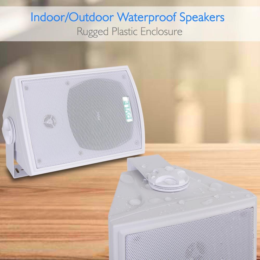 5 25 Inch Pair Of Weatherproof Wall Or Ceiling Mounted White
