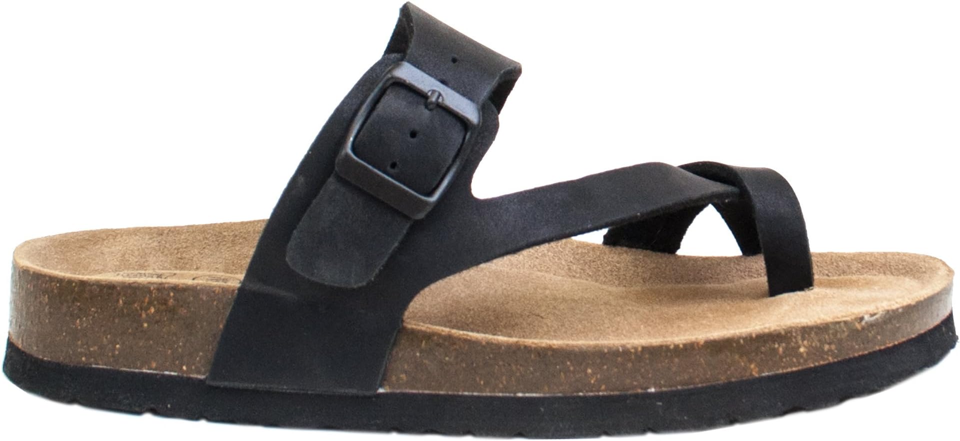 Trends SNJ Women's Thong Strap Footbed Insole Flat Slide Sandals