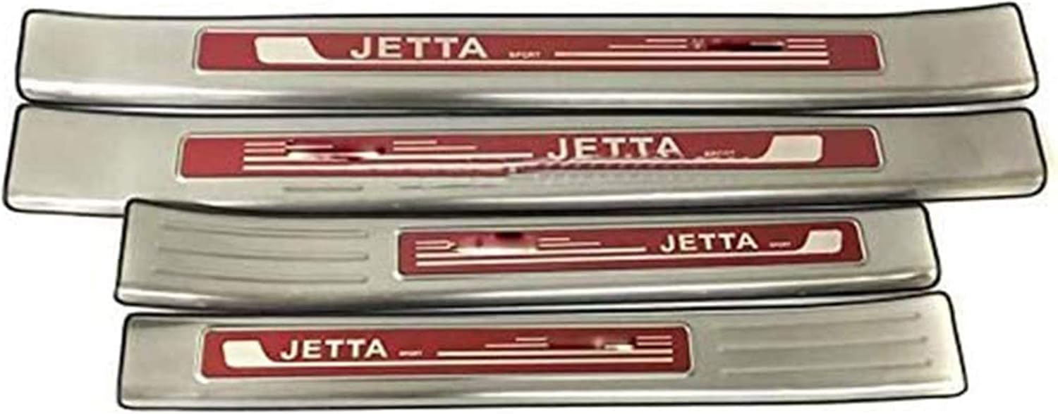 YAVEIL Stainless Steel Kick Plates Car Door Sill Scraper Trim Pedal