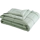 Lotus Home Down Alternative Blanket With Microfiber Cover and Water and Stain Resistance, King, Sage