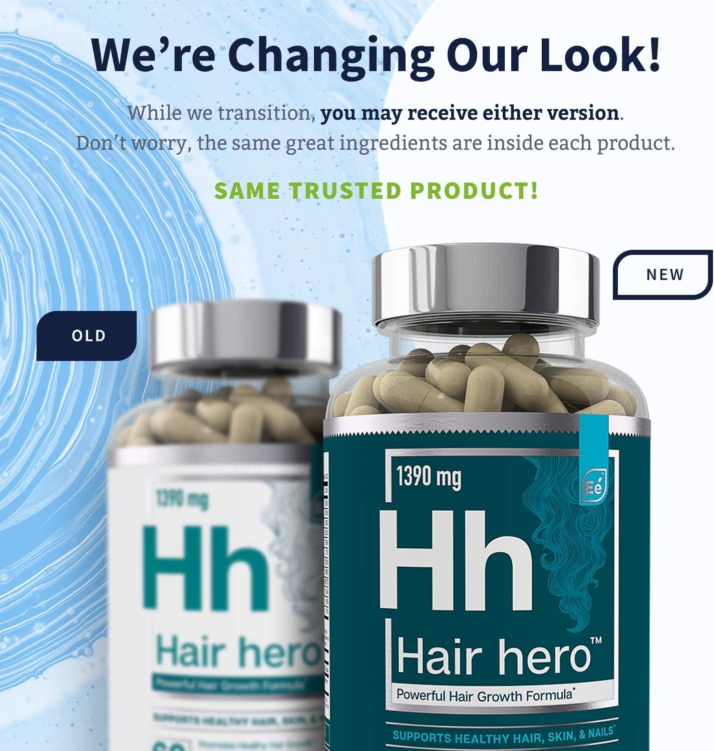 Hair Hero - Powerful Hair Growth Formula - Healthy Hair, Skin, and Nails - 5000 mcg Biotin | Essential Elements - 30 Day Supply: Health & Personal Care