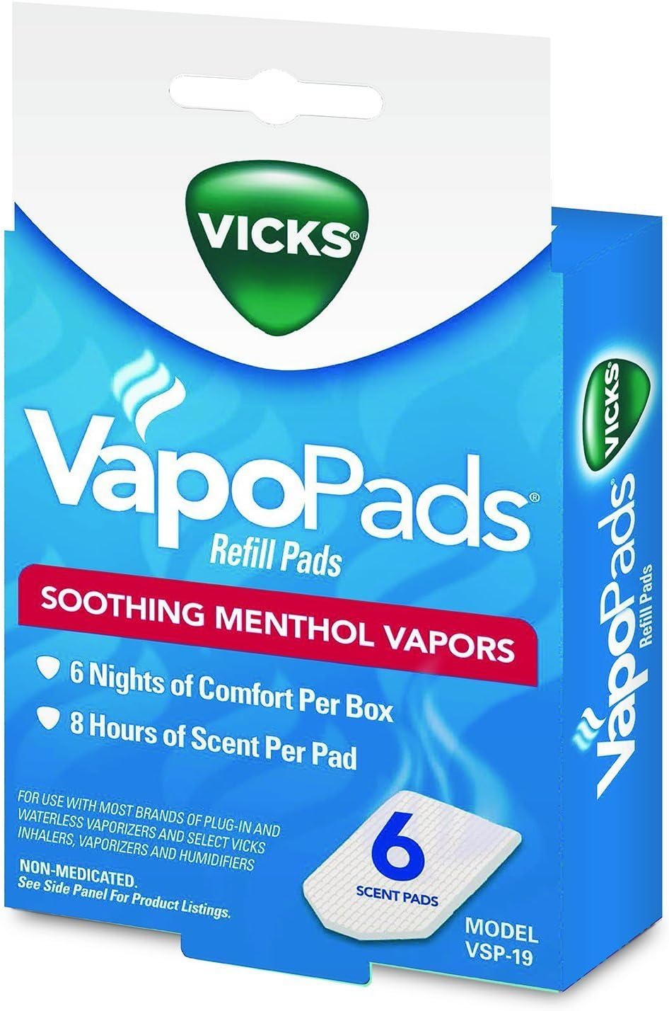 Vicks Waterless Vaporizer Scent Pads, 1 each 6 pads (Pack of 2) Amazon