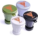 Mini Protein Powder Funnel, to-Go Supplement Container, Workout Powder Device, Portable Bottle Funnel, Pack of 4, Black, White, Silver, Green – PowderJet