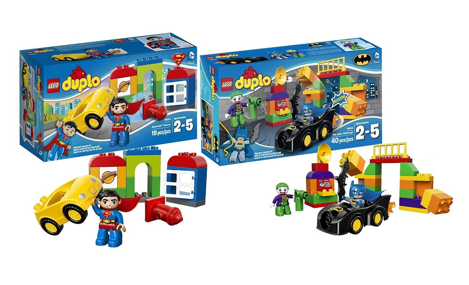 lego duplo super heroes superman rescue building set