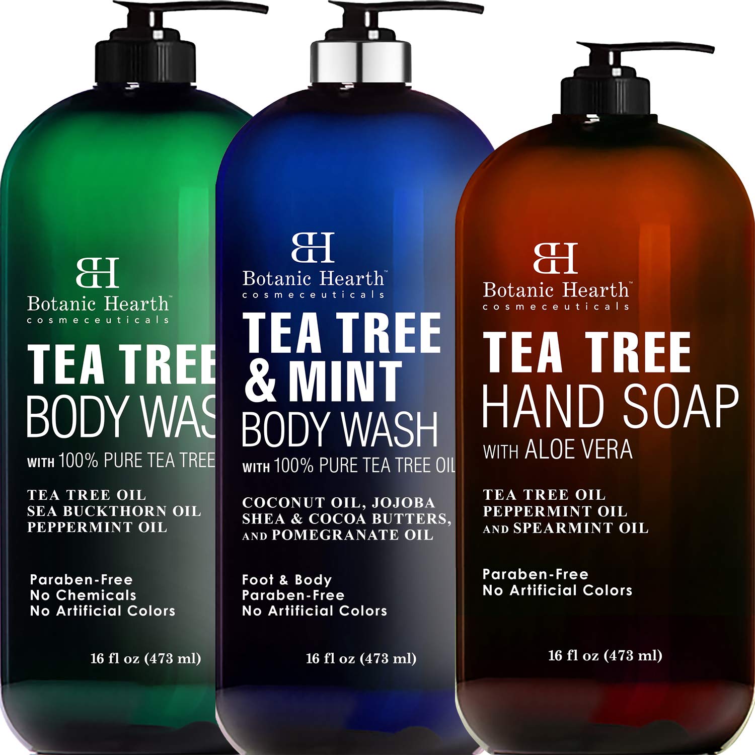 Botanic Hearth Tea Tree Body Wash, Tea Tree Mint Body Wash