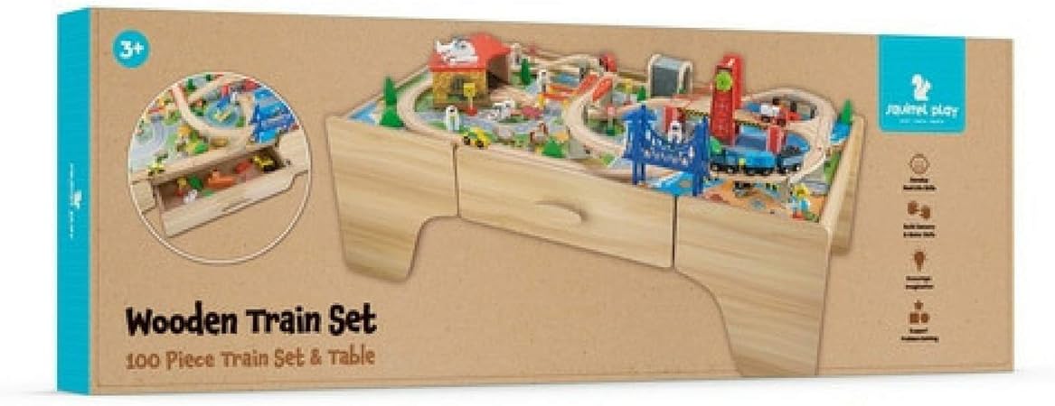smyths wooden train table