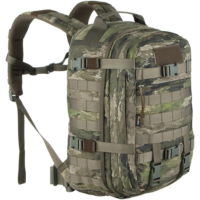 WiSPORT® SPARROW Rucksack 30 Liter | Cordura | Militär | MOLLE | Kampfrucksack | Wandern | Sport | Outdoor, Tarnung:A-Tacs iX