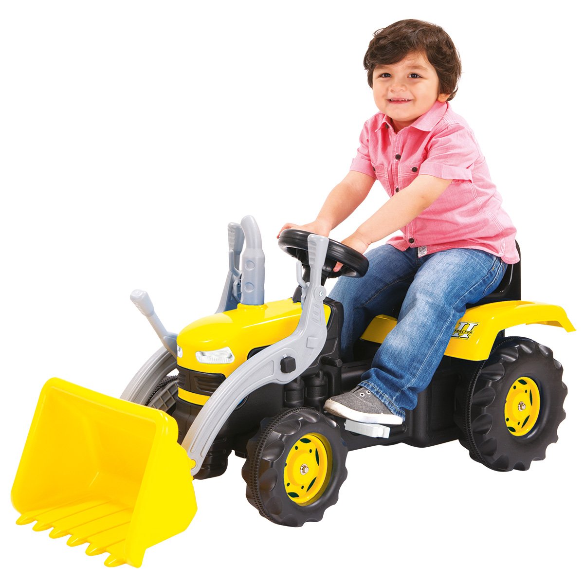 Dolu Kid's Children Ride On Yellow Digger With Shovel Loader Age 3