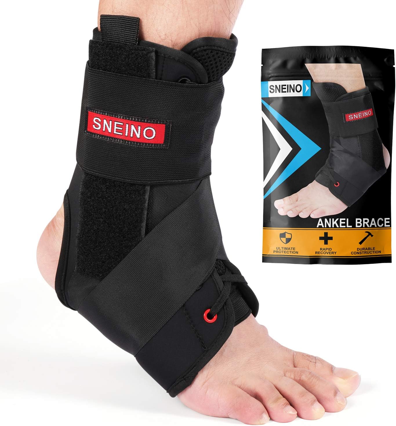 Brace Direct SemiRigid Active Ankle Brace for Sprain Support and