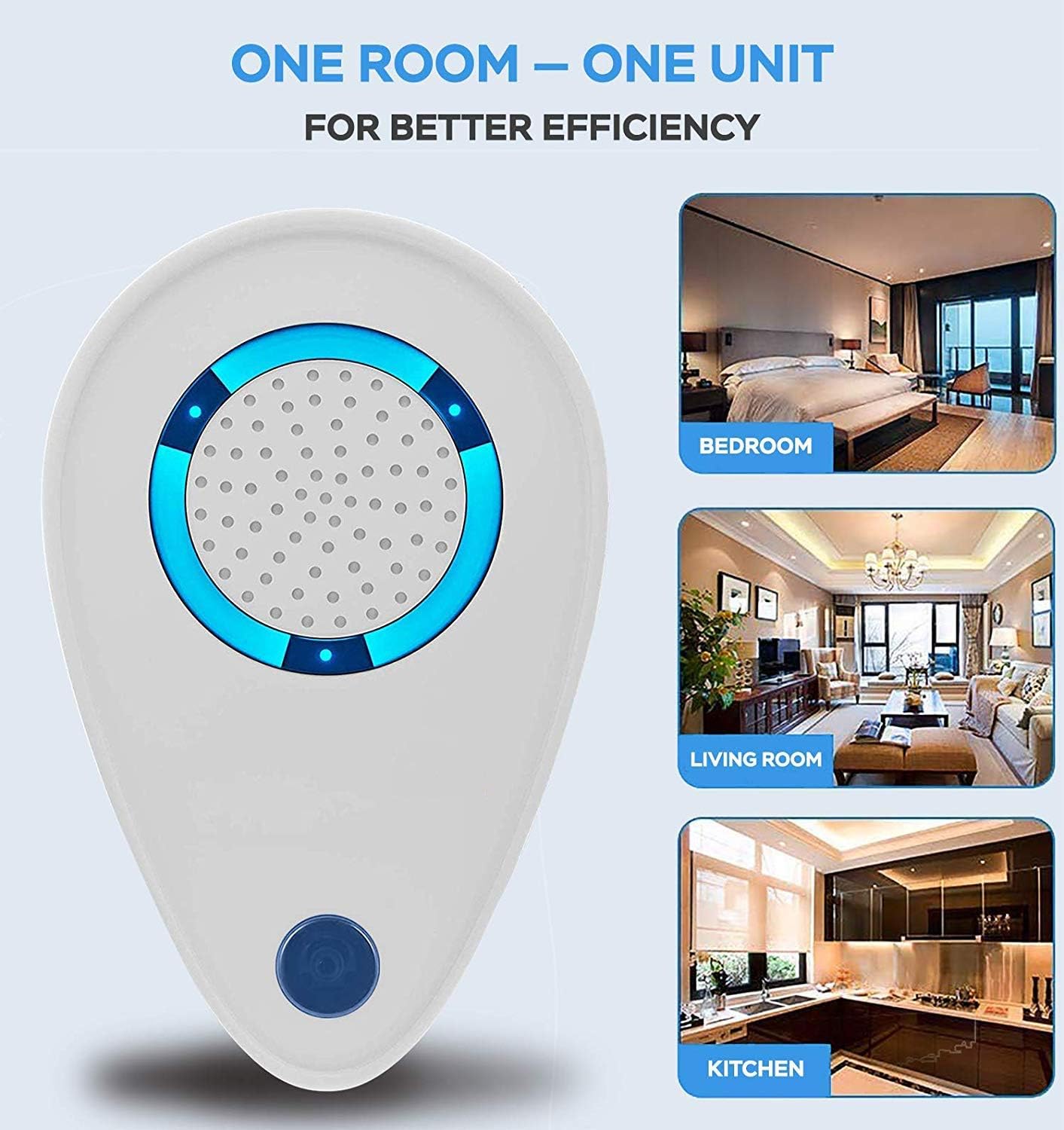 Ultrasonic Pest Repeller(4 Pack), 2021 Pest Control Ultrasonic Repellent, Electronic Repellant - Bug Repellent for Ant, Mosquito, Mice, Spider, Roach, Rat, Flea, Fly: Garden & Outdoor