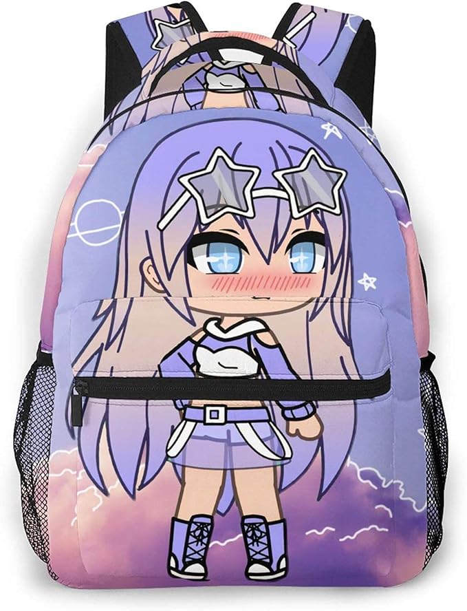 Gacha Life Role Playing Game Backpack for Men and Women 11.5 X 16 X 8