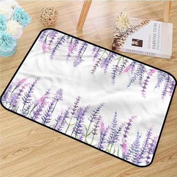 TBRfine Purple, Doormat, Lavender Aromatic Shrubs, Door