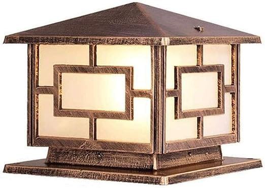 Außen wasserdicht IP54 Patio Post Lampe Außenqualität Aluminium Quadrat