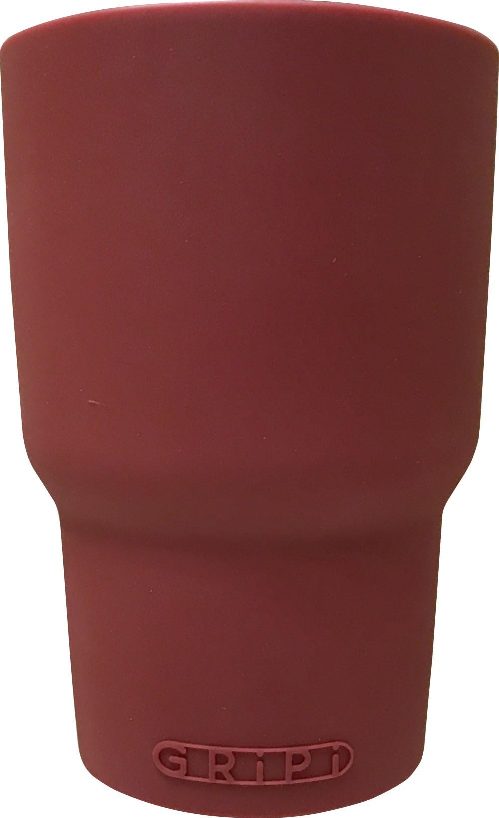 GRiPi Sleeve for YETI Cooler Tumbler (Desert Island Maroon) Silicone Grip for 20 oz. or 30 oz. Drinks | Colorful, Personalized Insulated Cup Cover