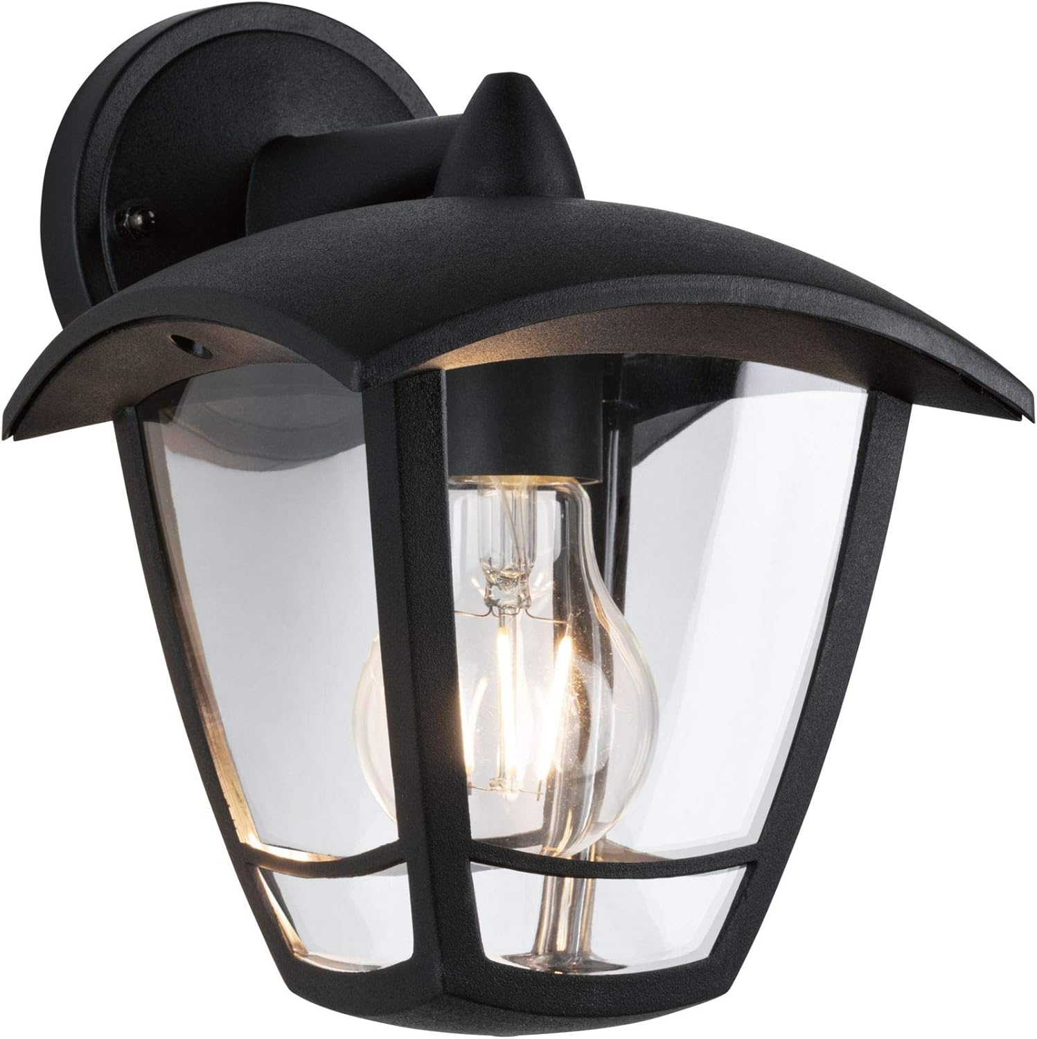 Paulmann 94392 Exterior luminaire Exterior Wall luminaire Classic Curved IP44 dimmable Outdoor Lighting Clear - Image 4