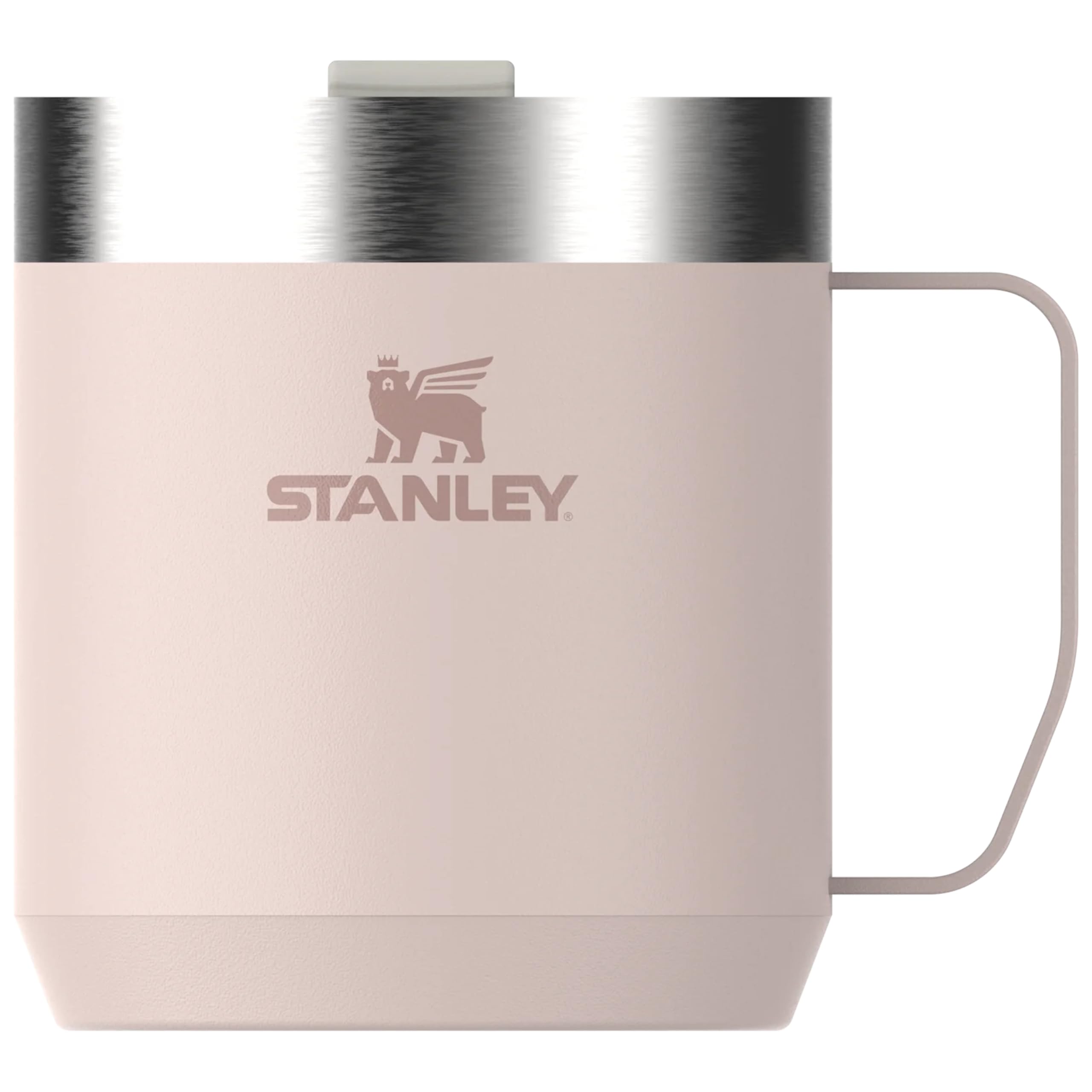 Stanley Classic Legendary Camp Mug 0.35L - Keeps 1.5 Hours Hot - 3 Hours Cold - Dishwasher Safe - Stainless Steel Camping Mug - BPA-Free Travel Mug - Rose Quartz