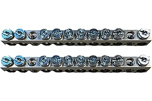 South Bend Components 10 Terminal Ground Bar (Max 1 AWG) 2-pack