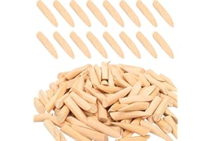 BLSUREFYX 120 PCS Solid Wood Pocket Hole Plugs 3/8-Inch Diameter Sturdy and Resistant to Breakage Pine Wooden Hole Plugs for Screw Holes and Pocket Hole Jig Woodworking Tool
