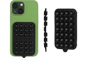 OCTOBUDDY - Silicone Double-Sided Suction Phone Case Detachable Mount - Hands-Free, Strong Grip Holder for Selfies & Videos - iPhone & Android Compatible - 2.5″ x 3.75″, Darth Vader