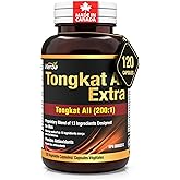 Herba Tongkat Ali Supplement for Men - 200:1 Extract – 10,000mg Equivalent | 120 Vegetable Capsules | Premium Tongkat Ali Ext