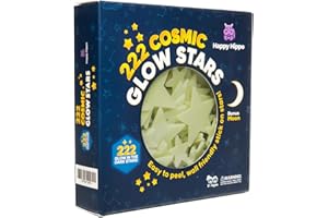 Happy Hippo 222 Glow in The Dark Stars for Ceiling with Bonus Moon