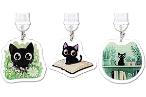 TAKEALOOKO Dust Plug Charms for Kindle - 3 Pack Cartoon Pendants Charging Port Cover for Phones Type C, E-Readers Accessories