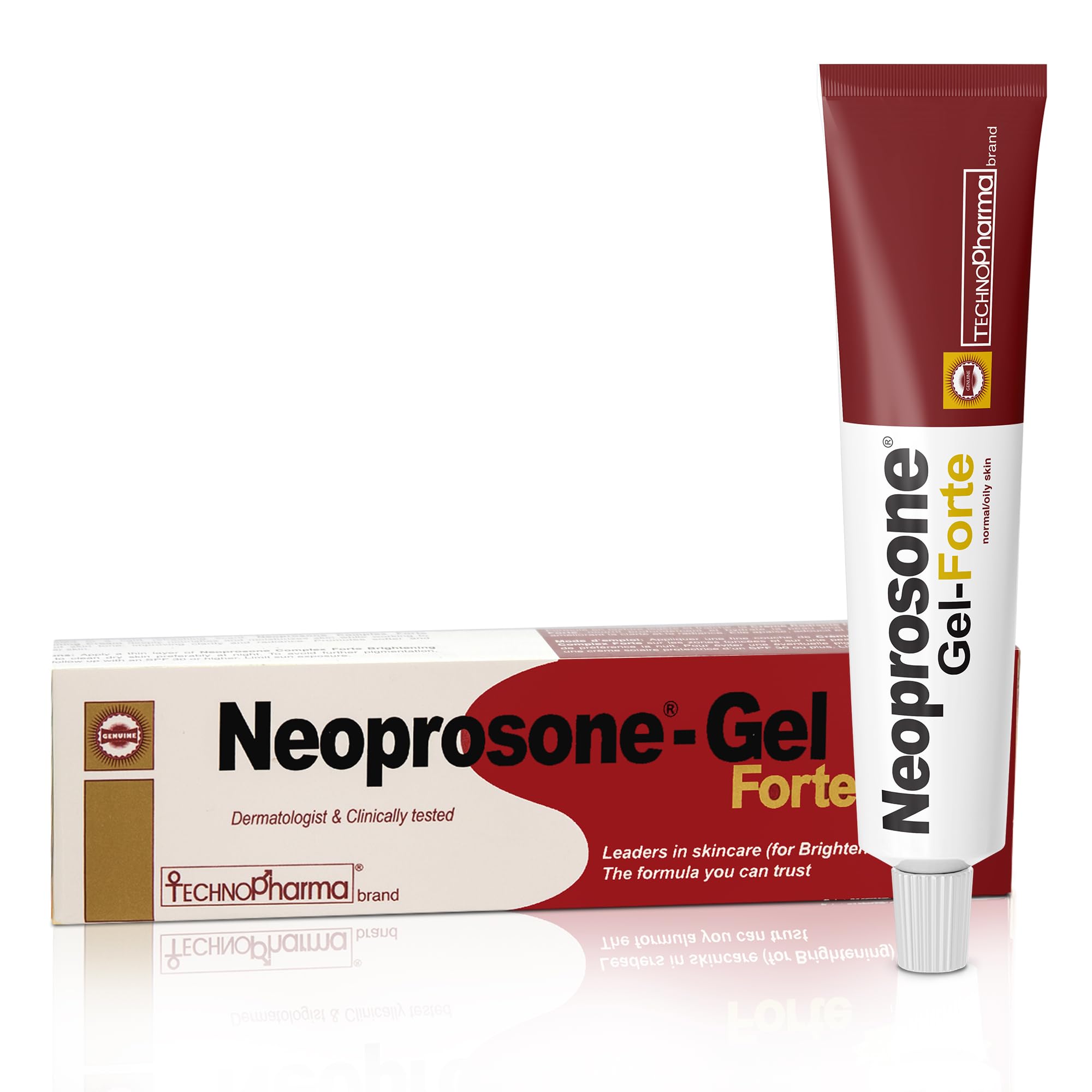 NEOPROSONE, Skin Brightening Gel Cream - 1 Fl oz / 30 ml - Dark Spot Gel, Skin Moisturizer, works on Oily, Combination, Sensitive Skin, with Alpha Arbutin, For Face & Body