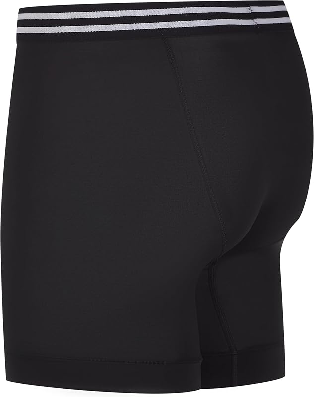 Calzoncillos bóxer para Hombre Everyday Active Lightweight Stretch – 4 Pack de 4 Pantalones Cortos Retro (4 Unidades), Pierna Larga – Negro – Pack de 4, XL
