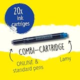 Online double-sided pen ink cartridges 4-pack royal blue universal refills view 4