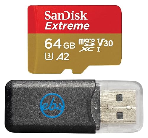 SanDisk Extreme 64GB V30 A2 microSDXC Memory Card for DJI Drones