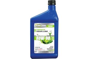 STAR BRITE Star Tron High Viscosity Lower Unit Gear Lube 80W90 - Anti-Wear, Rust & Corrosion Inhibitors, Ideal for Outboard Motors & Stern Drives - 32 OZ (027032)