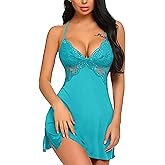 Avidlove Women Lingerie Lace Chemise Sleepwear Babydoll Teddy Lingerie